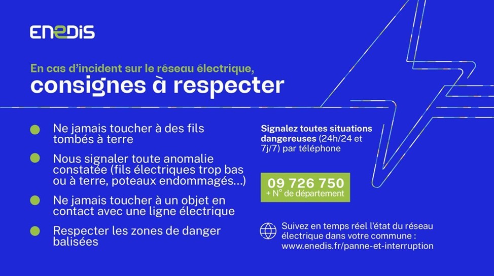 enedis consignes de sécurité